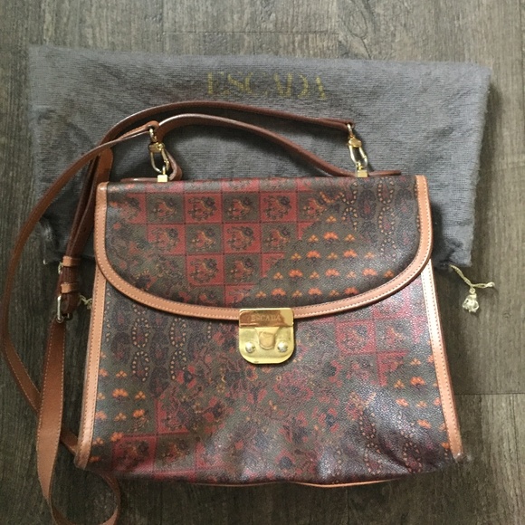 ESCADA Handbags - Large Paisley Escada Kelly Style Bag